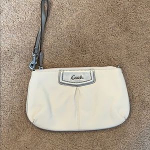 Cream Coach Clutch